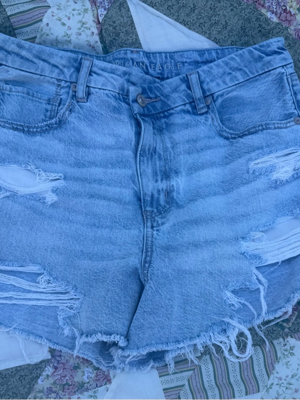 American Eagle Outfitters Strigid Curvy Mom Short